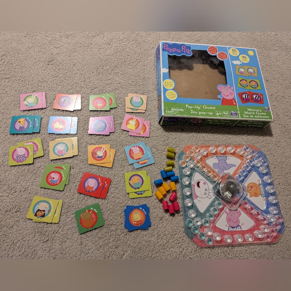 Peppa Pig Jeu Pop-Up Board Game, 2-4 Player Ages 3+